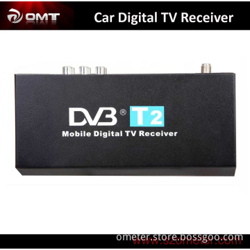 Mobile Digital Car DVB-T2 H. 264 MPEG4 HD Tuner 40km/H Digital TV Receiver Box